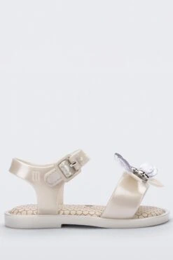 Mini Melissa Pearl White Mar Bugs Sandals