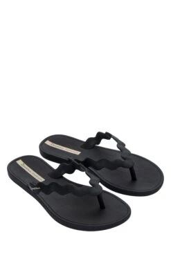 Deals Shoe Glam Store 32 Melissa Black Knotted Strap Slides