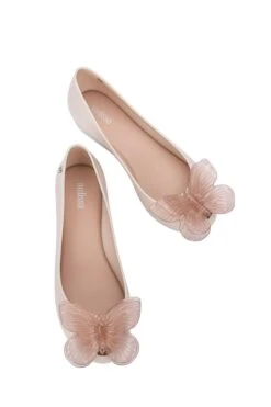 Melissa Cream Jelly Butterfly Pumps -Deals Shoe Glam Store C44469s3