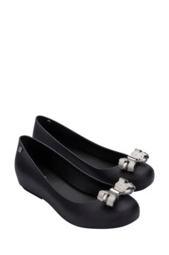 Deals Shoe Glam Store 34 Melissa Black Metal Bow Pumps