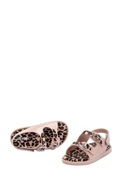 Mini Melissa Baby Pink Double Strapped Wide Sandals -Deals Shoe Glam Store D22145s2