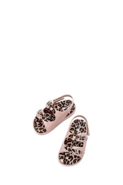 Mini Melissa Baby Pink Double Strapped Wide Sandals -Deals Shoe Glam Store D22145s3