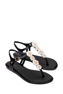 Melissa Solar Spring Black Daisy Shoes