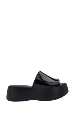 Melissa Black Platform Slides